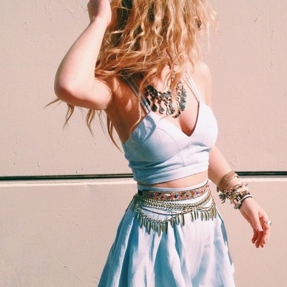 LF chambray crop top - Picture 2 of 7